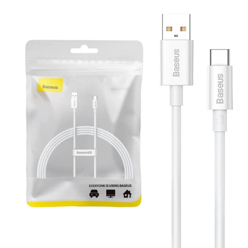 Kup Kabel Baseus Superior USB-A/USB-C 100W 1.5m (bílý) - BSU4412 - {ean13} - Sklep Home Screen
