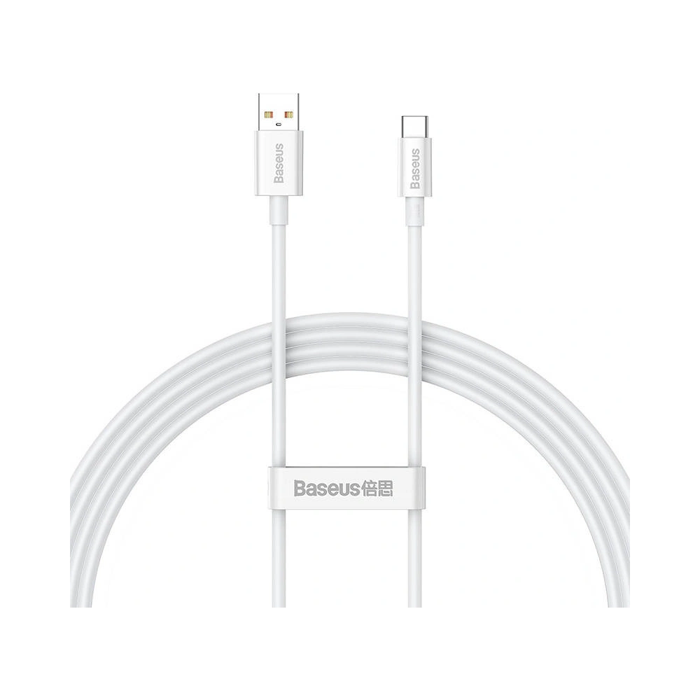 Kabel Baseus Superior USB-A/USB-C 100W 1.5m (biały)