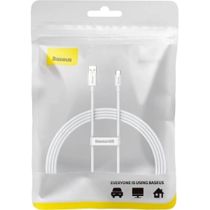 Kabel Baseus Superior USB-A/USB-C 100W 1.5m (biały)