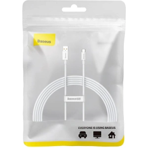 Kabel Baseus Superior USB-A/USB-C 100W 2m (biały)