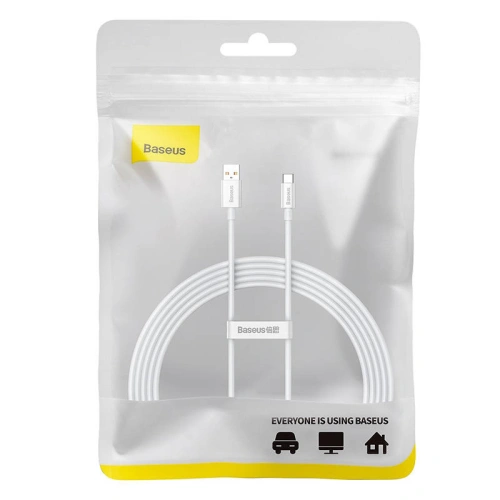 Kup Kabel Baseus Superior USB-A/USB-C 100W 2m (bílý) - BSU4413 - {ean13} - Sklep Home Screen