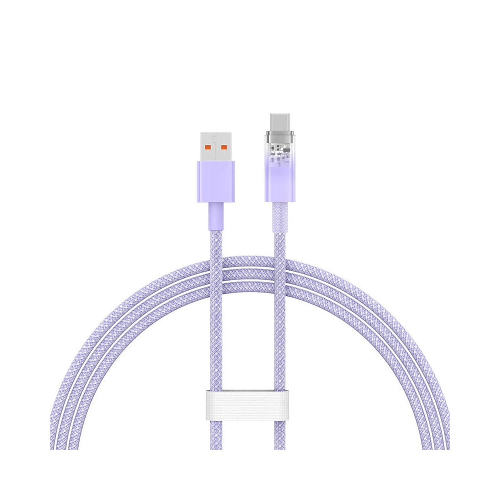 Kabel Baseus USB-A/USB-C 6A 1m (Fioletowy)