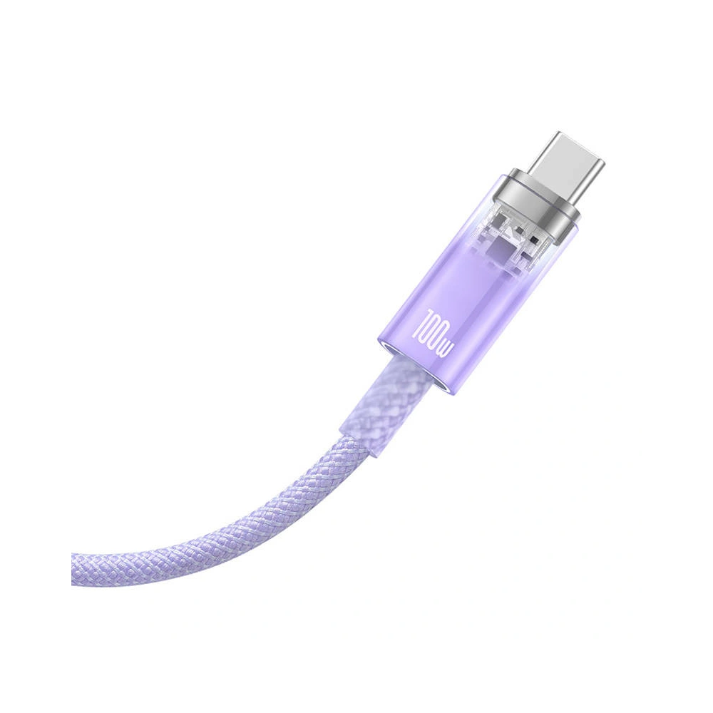Kabel Baseus USB-A/USB-C 6A 1m (Fioletowy)