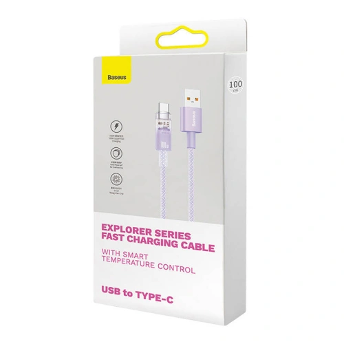 Kup Baseus Cablu USB-A/USB-C 6A 1m (violet) - BSU4417 - {ean13} - Sklep Home Screen