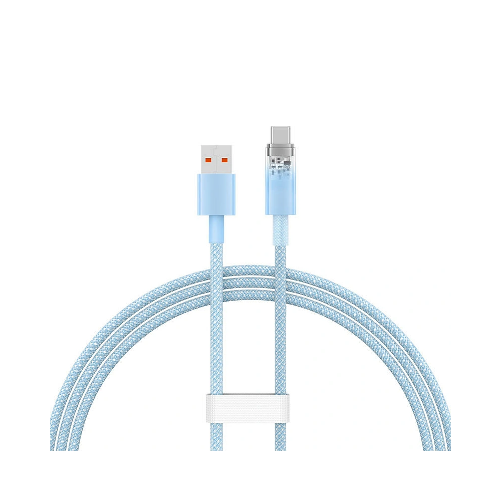Kabel Baseus USB-A/USB-C 6A 1m (Niebieski)