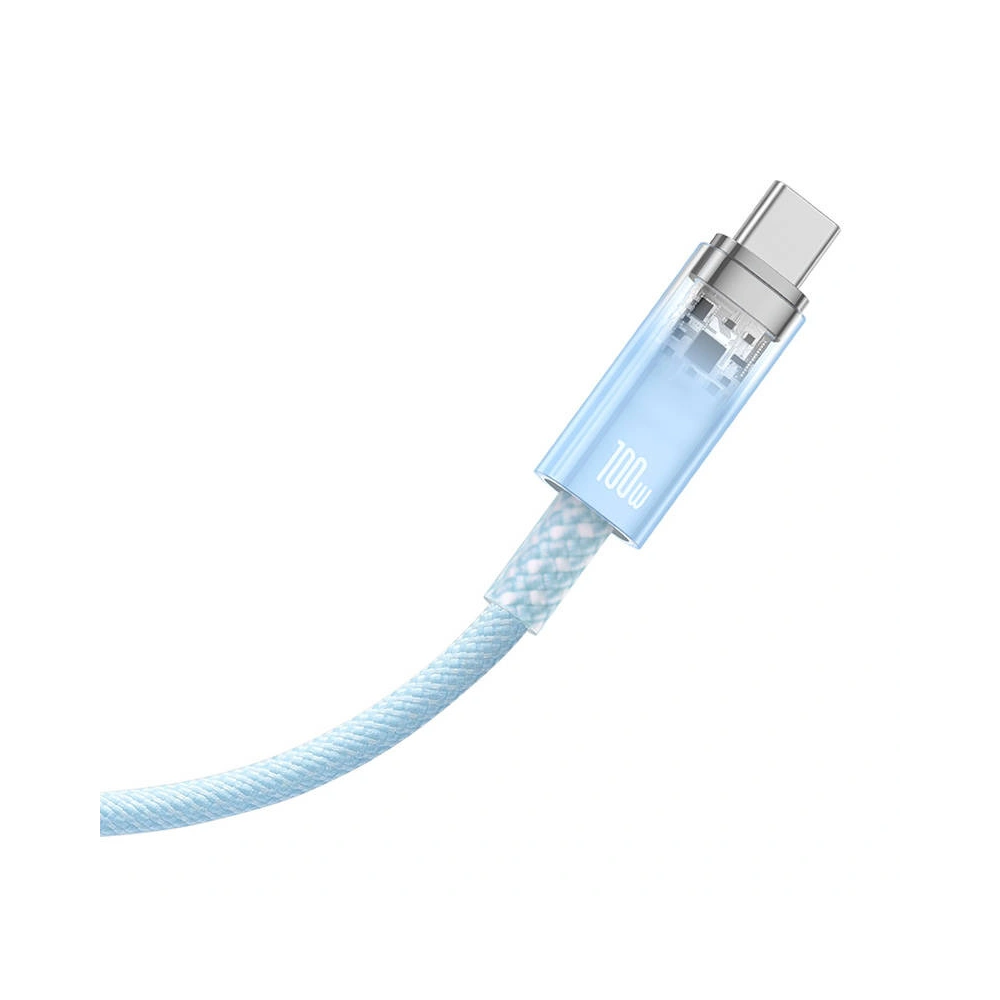 Kabel Baseus USB-A/USB-C 6A 1m (Niebieski)