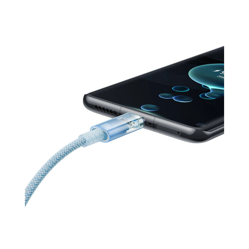 Kabel Baseus USB-A/USB-C 6A 1m (Niebieski)