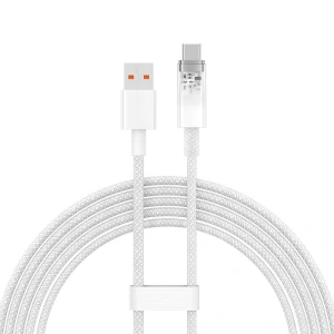 Kabel Baseus USB-A/USB-C 6A 2m (Biały)