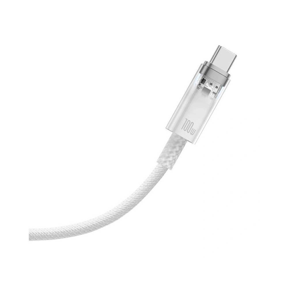 Kabel Baseus USB-A/USB-C 6A 2m (Biały)