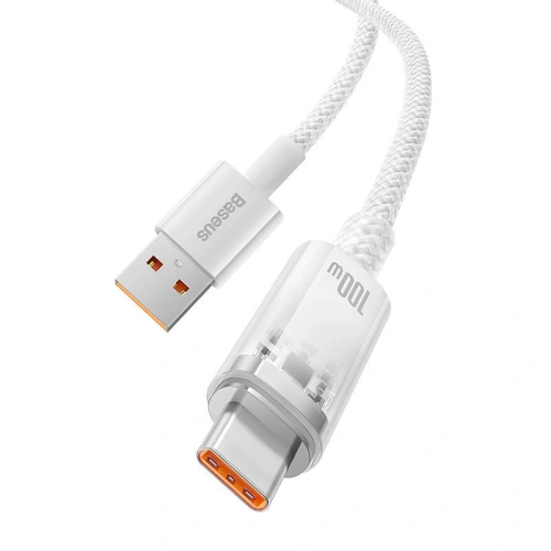 Kup Kabel Baseus USB-A/USB-C 6A 2m (Biały) - BSU4419 - {ean13} - Sklep Home Screen