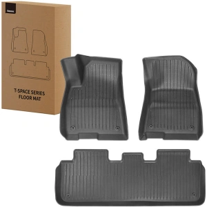 Auto koberečky Baseus T-Space pro Teslu 3 dílný (černý)