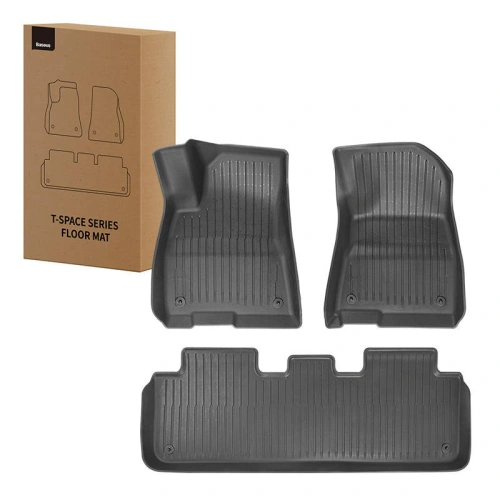 Buy Baseus T-Space Car Floor Mats Tesla 3 parts (black) - BSU4421 - {ean13} - Home Screen Store Europe