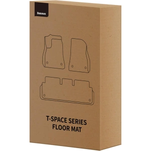Baseus T-Space Car Floor Mats Tesla 6 parts (black polypropylene)