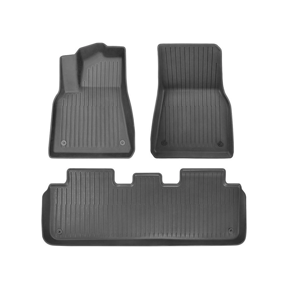 Dywaniki samochodowe Baseus T-Space do Tesli 3 częściowy (czarny)