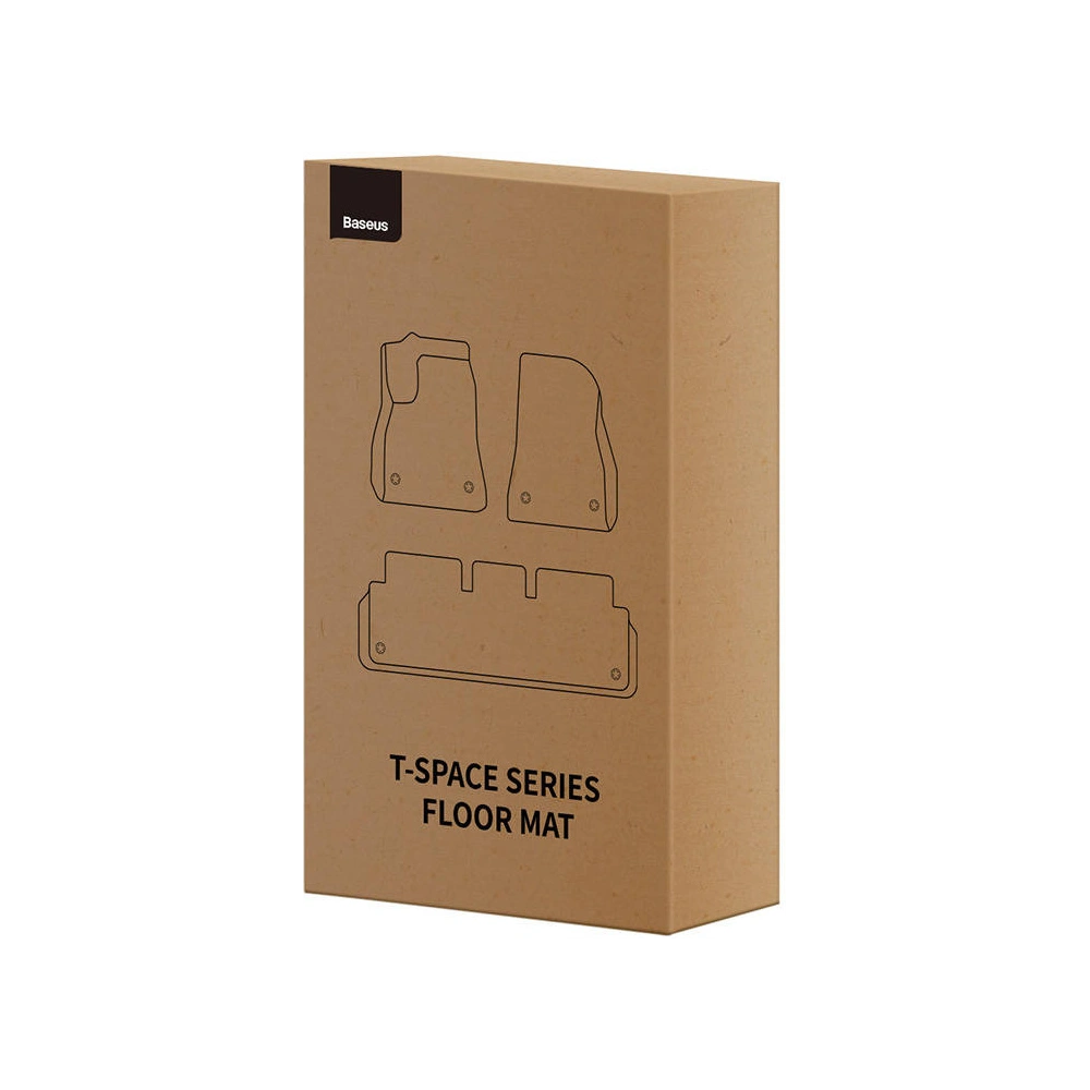 Dywaniki samochodowe Baseus T-Space do Tesli 3 częściowy (czarny)