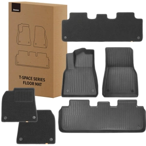 Auto koberce Baseus T-Space pro Teslu 6 dílný (černý polypropylen)