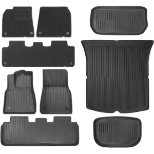 Baseus T-Space Car Floor Mats Tesla 9 parts (black polypropylene)