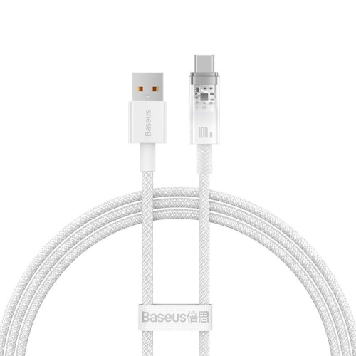 Kup Kabel Baseus USB-A/USB-C 6A 1m (Bílý) - BSU4429 - {ean13} - Sklep Home Screen