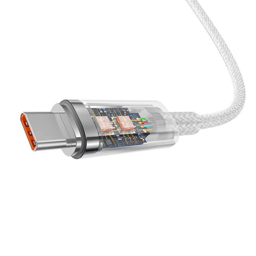 Kup Kabel Baseus USB-A/USB-C 6A 1m (Bílý) - BSU4429 - {ean13} - Sklep Home Screen