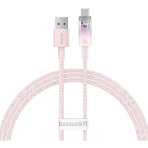 Kabel Baseus USB-A/USB-C 6A 1m (Różowy)