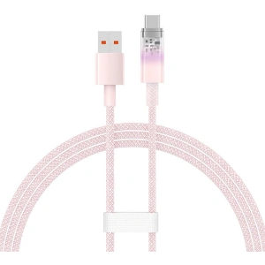 Kabel Baseus USB-A/USB-C 6A 1m (Różowy)