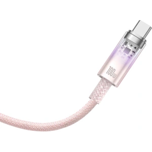 Kabel Baseus USB-A/USB-C 6A 1m (Różowy)