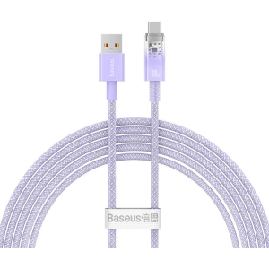 Kabel Baseus USB-A/USB-C 6A 2m (Fioletowy)