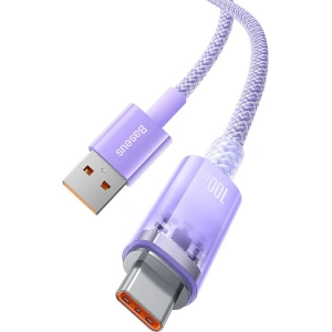 Kabel Baseus USB-A/USB-C 6A 2m (Fioletowy)