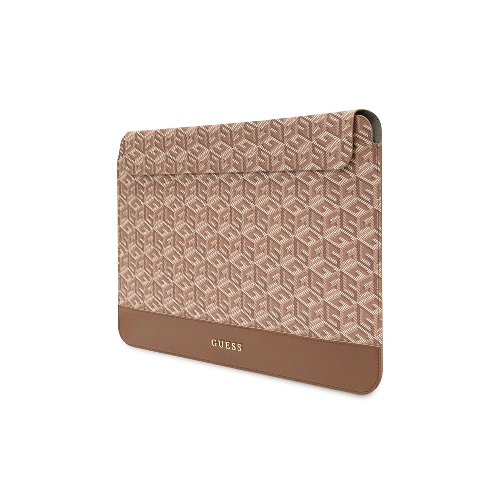 Etui Guess Sleeve GUCS14HGCFSEW 14 cali brązowy/brown GCube Stripes