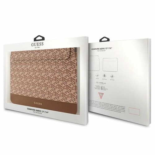 Kup Guess Case Sleeve GUCS14HGCFSEW 14 Zoll braun/braun GCube Stripes - GUE2651 - {ean13} - Sklep Home Screen