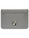 Karl Lagerfeld Kofferhülle KLCS14SAKCPMG 14 Zoll silber/silber Saffiano Karl&Choupette