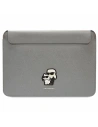 Karl Lagerfeld Case Sleeve KLCS16SAKCPMG 16 Zoll silber/silber Saffiano Karl&Choupette