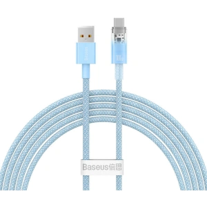 Kabel Baseus USB-A/USB-C 6A 2m (Niebieski)