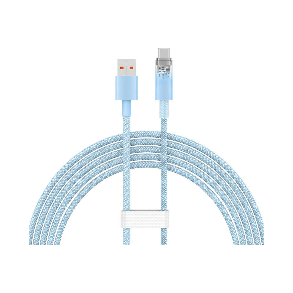 Kabel Baseus USB-A/USB-C 6A 2m (Niebieski)