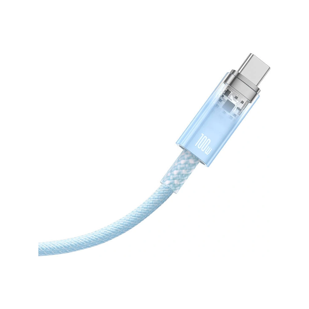 Kabel Baseus USB-A/USB-C 6A 2m (Niebieski)