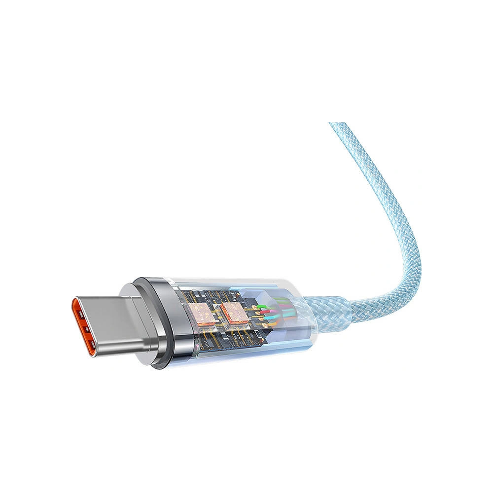 Kabel Baseus USB-A/USB-C 6A 2m (Niebieski)