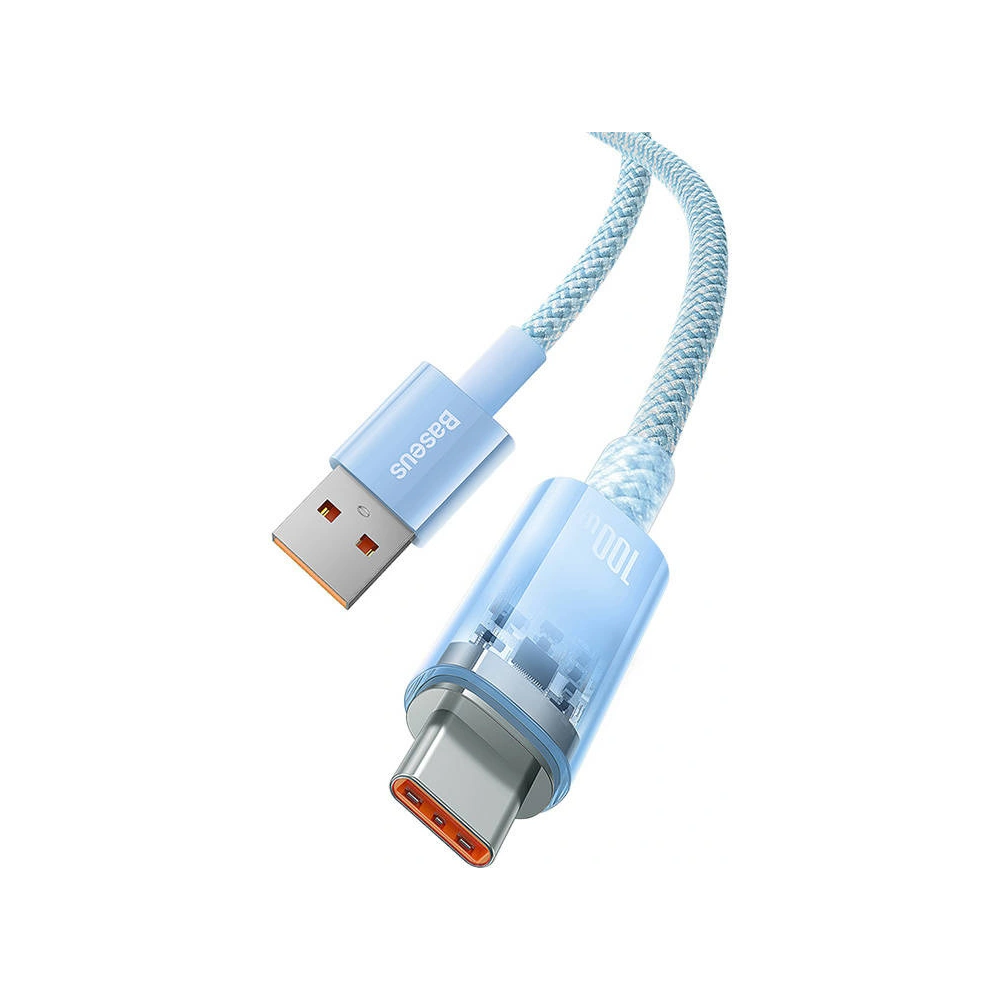 Kabel Baseus USB-A/USB-C 6A 2m (Niebieski)