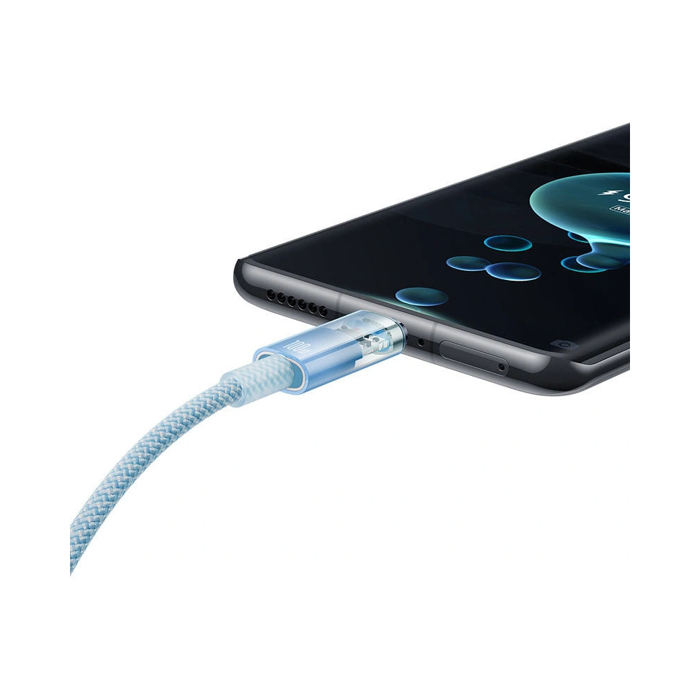 Kabel Baseus USB-A/USB-C 6A 2m (Niebieski)