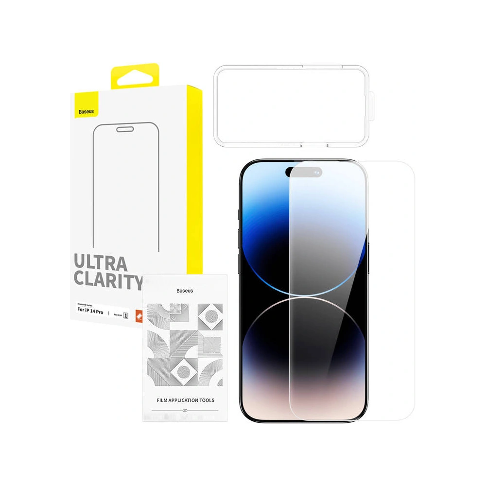 Szkło hartowane Baseus OS Diamond Series HD Ultra Clarity Apple iPhone 14 Pro (Przezroczysty)