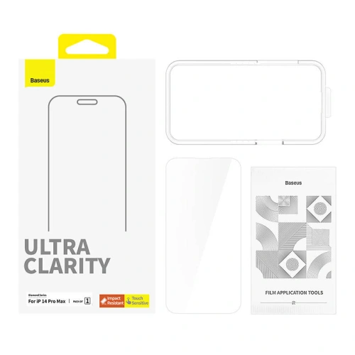 Kup Edzett üveg Baseus OS Diamond Series HD Ultra Clarity Apple iPhone 14 Pro Max (Átlátszó) - BSU4438 - {ean13} - Sklep Home Screen