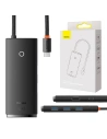 Baseus Adaptor HUB 5 porturi USB-C/HDMI - 3x USB-A 3.0 - USb-C PD (negru)
