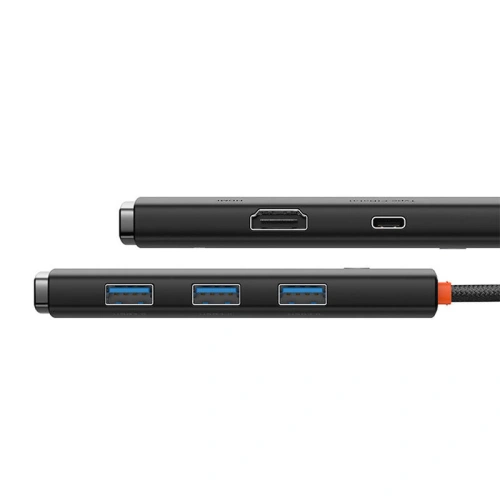 Kup Baseus Adapter HUB 5-Port USB-C/HDMI - 3x USB-A 3.0 - USb-C PD (schwarz) - BSU4440 - {ean13} - Sklep Home Screen