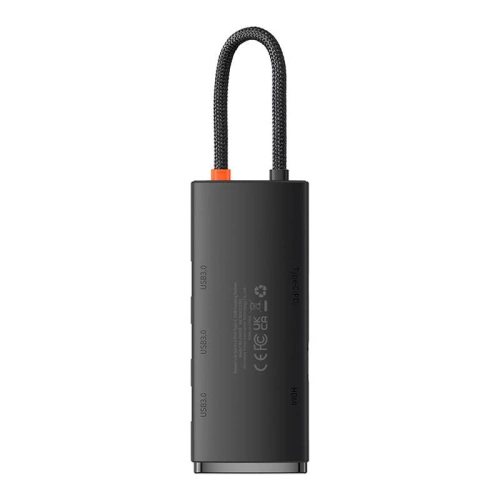 Kup Baseus Adapter HUB 5-Port USB-C/HDMI - 3x USB-A 3.0 - USb-C PD (schwarz) - BSU4440 - {ean13} - Sklep Home Screen