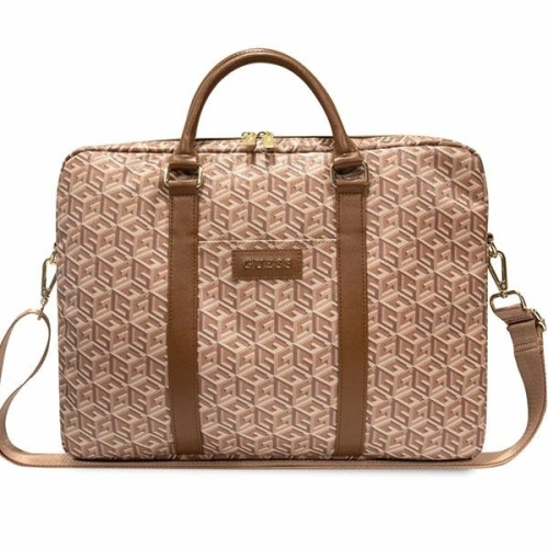 Kup Guess Tasche GUCB15HGCFSEW 16 Zoll braun/braun GCube Stripes - GUE2656 - {ean13} - Sklep Home Screen