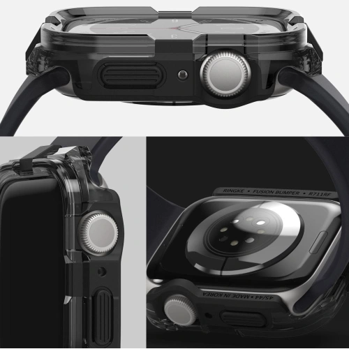 Kup Case Ringke Fusion Bumper Apple Watch 4/5/6/7/SE/8/9 44/45mm Schwarz - RGK1810 - {ean13} - Sklep Home Screen