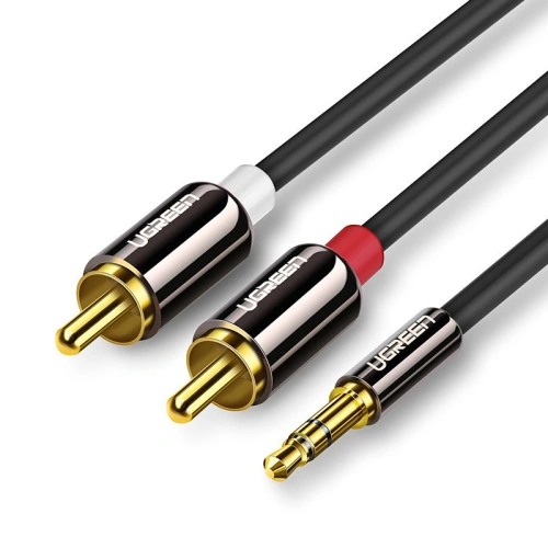 Kup UGREEN 3,5-mm-Miniklinke/2RCA-Audiokabel 3m schwarz - UGR1662 - {ean13} - Sklep Home Screen