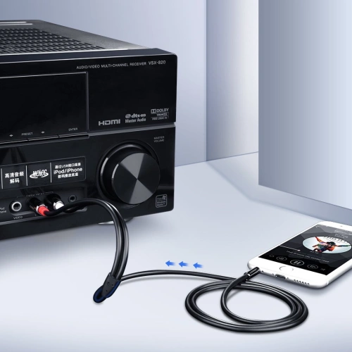 Kup UGREEN 3,5-mm-Miniklinke/2RCA-Audiokabel 3m schwarz - UGR1662 - {ean13} - Sklep Home Screen