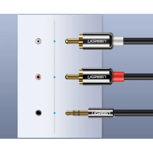 Kup UGREEN 3,5mm mini jack/2RCA 3m fekete audio kábel - UGR1662 - {ean13} - Sklep Home Screen