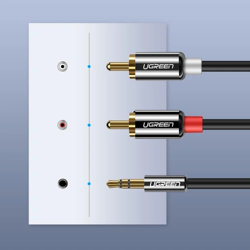 Kup Kabel audio UGREEN 3,5mm mini jack/2RCA 3m czarny - UGR1662 - {ean13} - Sklep Home Screen
