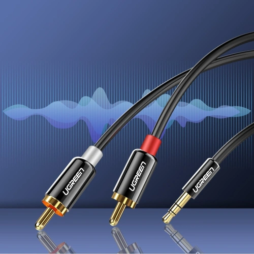 Kup Kabel audio UGREEN 3,5mm mini jack/2RCA 3m czarny - UGR1662 - {ean13} - Sklep Home Screen